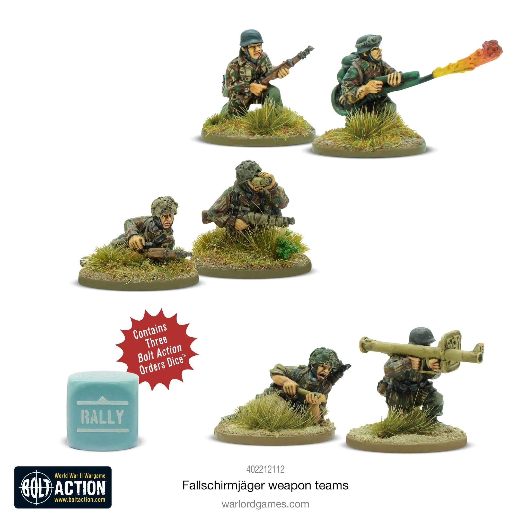 Fallschirmjager sniper, panzerschreck and flamethrower teams (1943-45)