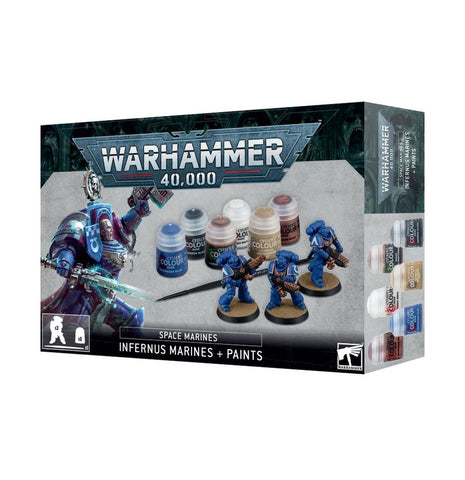 SPACE MARINES: SET MARINES INFERNUS + COLORI