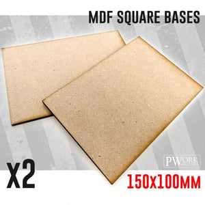 MDF Square Bases - 150x100mm x2 units