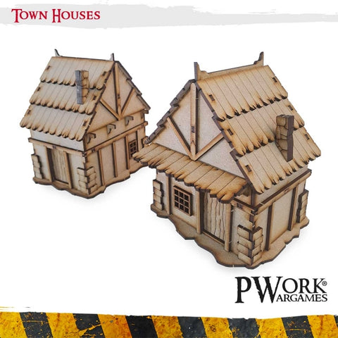 Town Houses - MDF Terrain Scenery